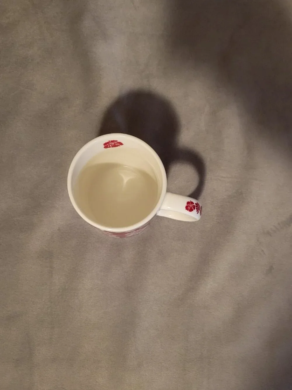 Hibiscus Red White Coffee Tea Mug Designed In Hawaii For Maui Pacific Traders